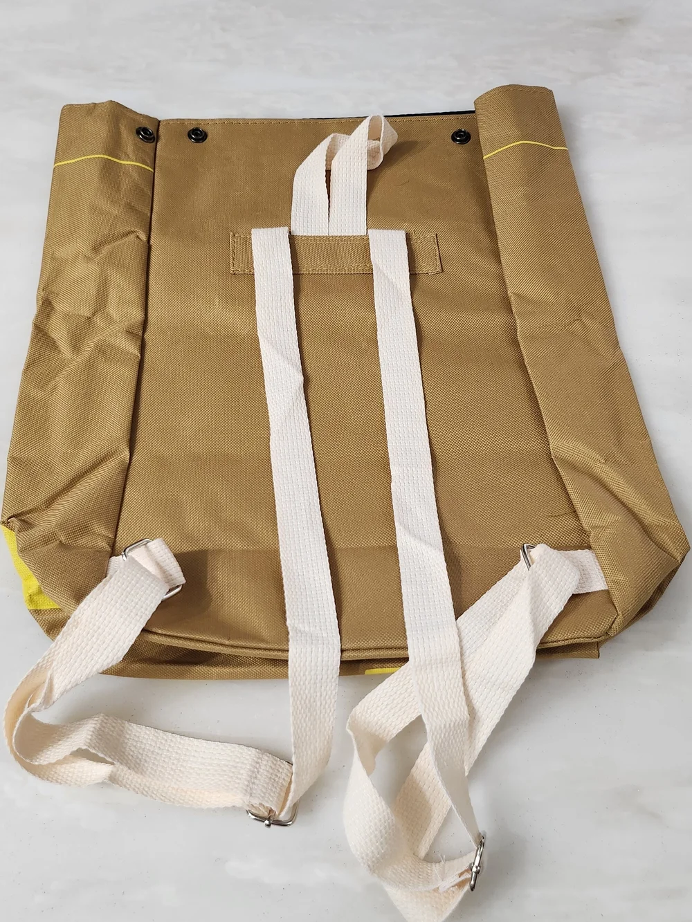 McDonald's Tan and Yellow Roll-Top Backpack - Casual Men’s Bag